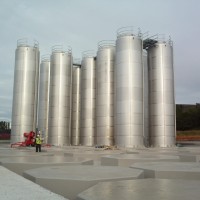 Installing New Bulk Storage Tanksat bottling plant